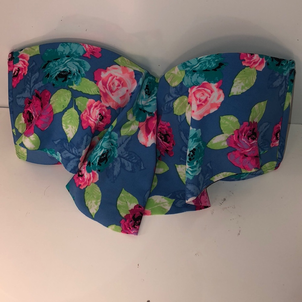 Floral Bandeau Bikini Top